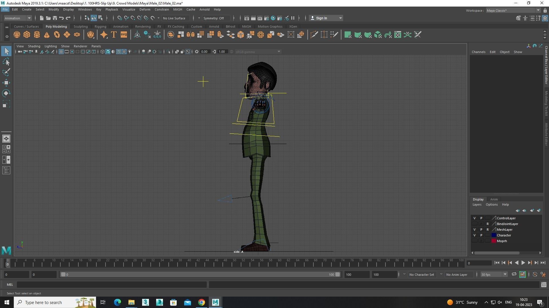 Male Model 2 Free 3D model_4