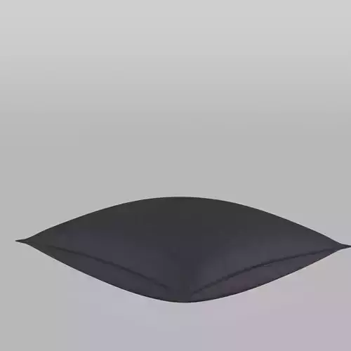 Cushion Cover in Washed Linen Anthracite Grey