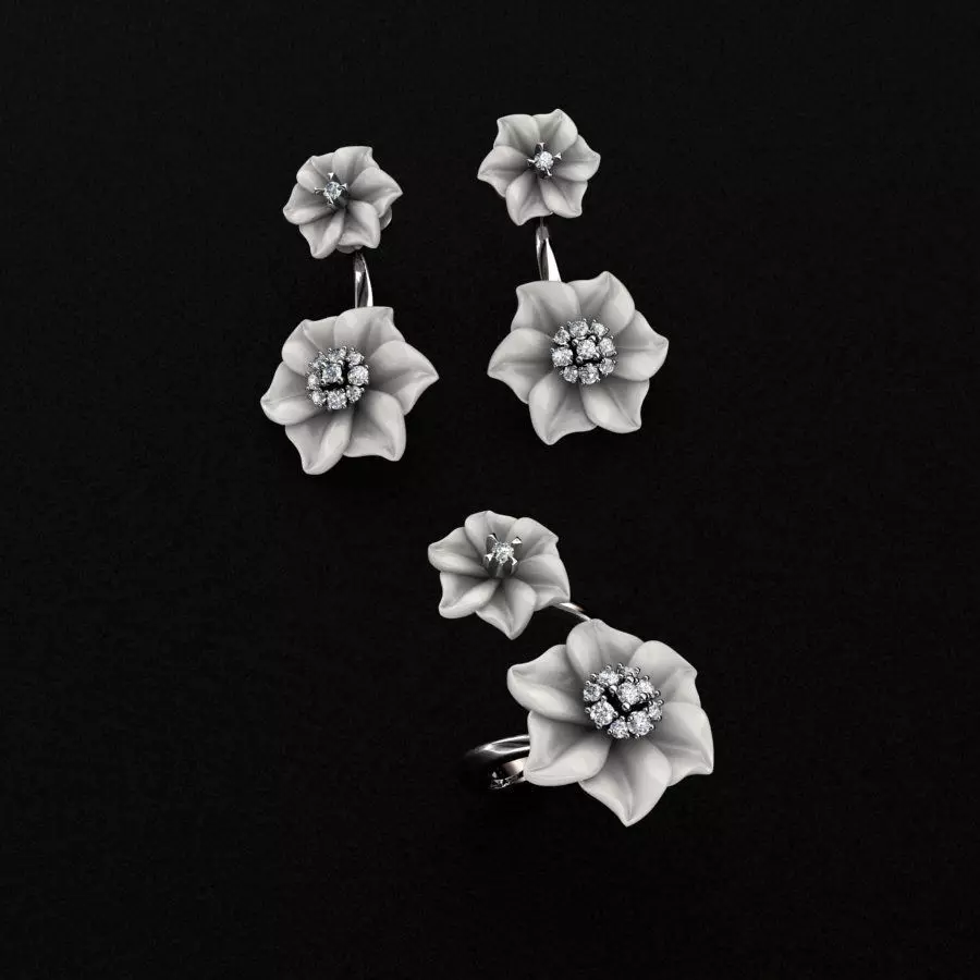 Ring and Earrings 3D print model 3D print model_0