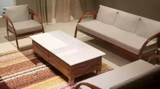 Sofa set with table