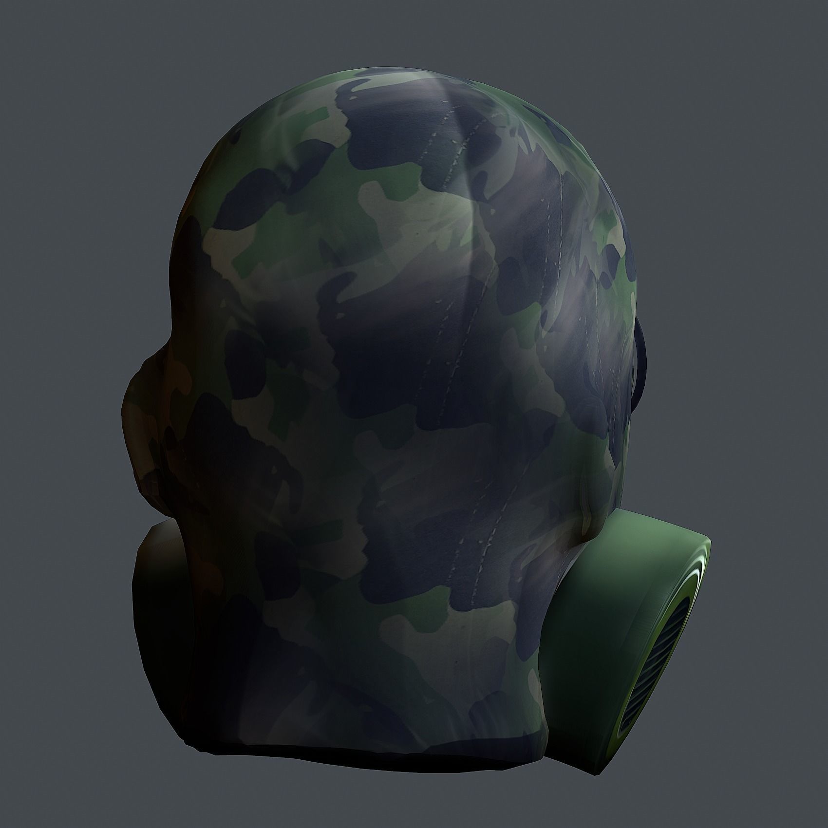 Helmet 3d model military combat Military Low-poly Low-poly 3D model_7