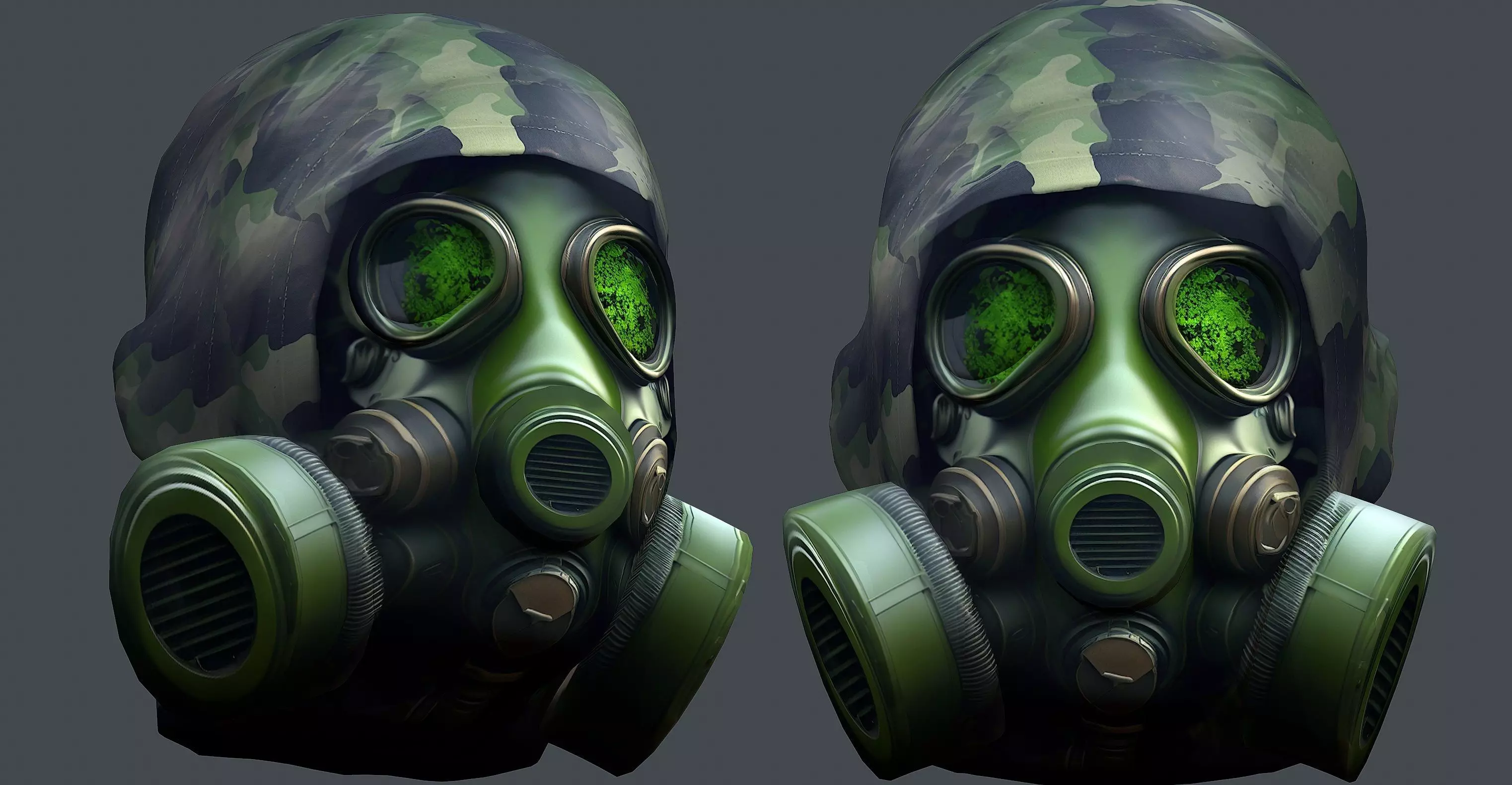 Helmet 3d model military combat Military Low-poly Low-poly 3D model_0