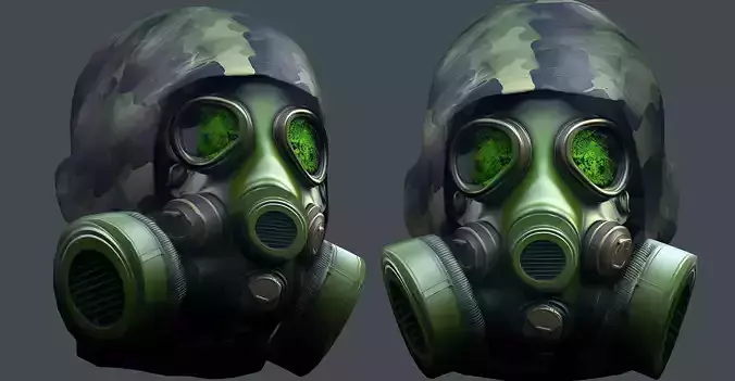 Helmet 3d model military combat Military Low-poly