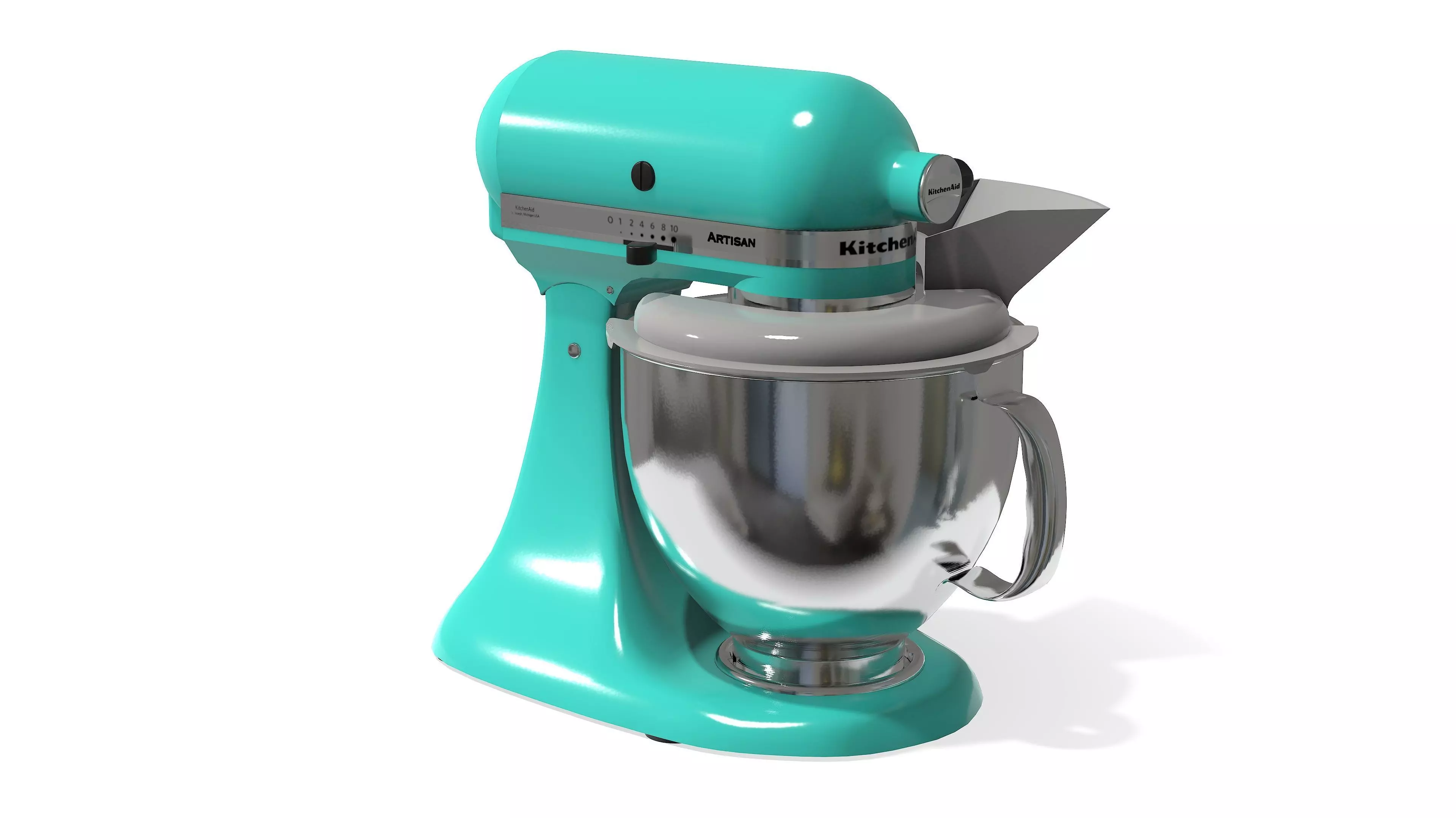 KitchenAid Artisan Tilt Head 5KSM150 Stand Mixer Low-poly 3D model
