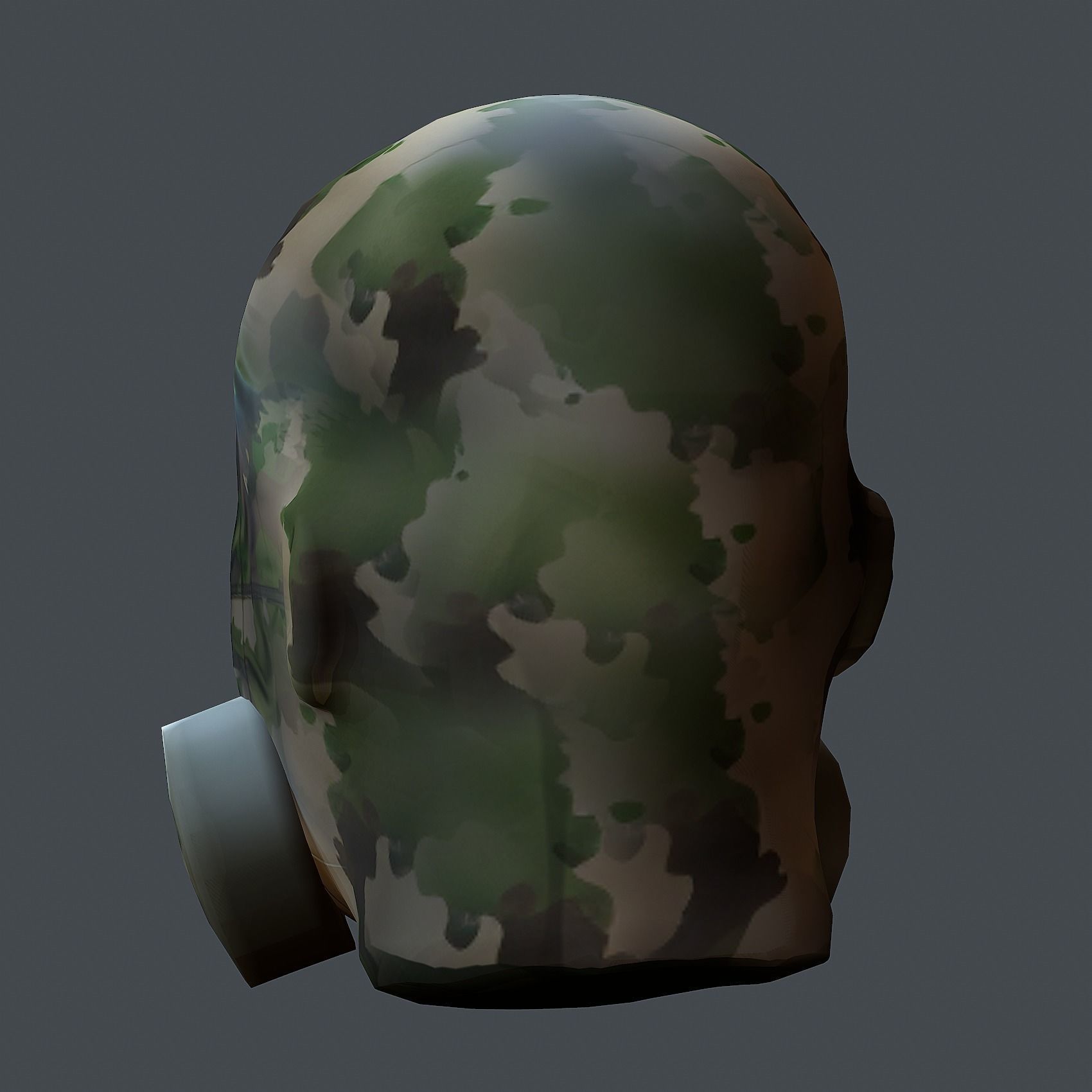 Helmet 3d model military combat Military Low-poly Low-poly 3D model_8