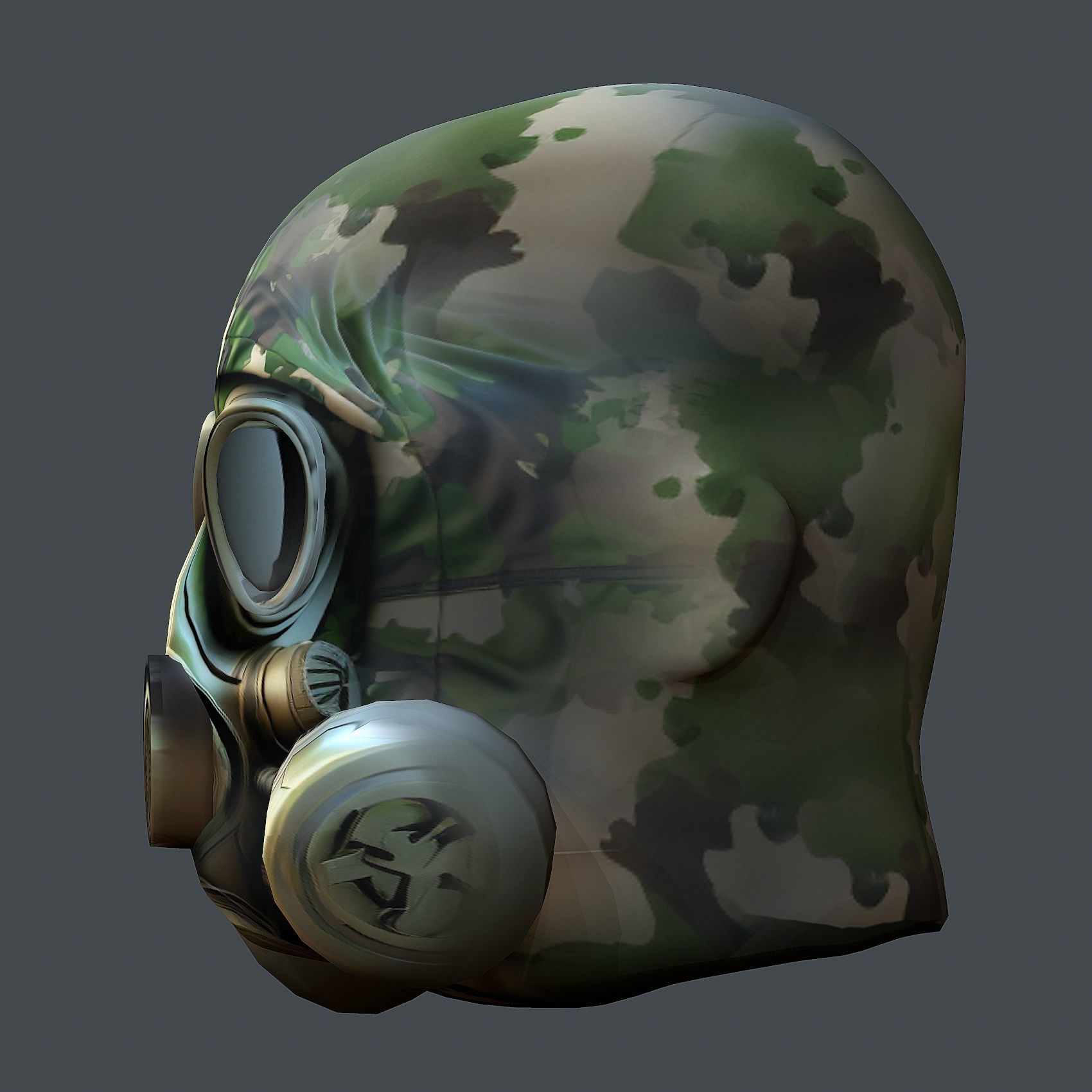 Helmet 3d model military combat Military Low-poly Low-poly 3D model_7