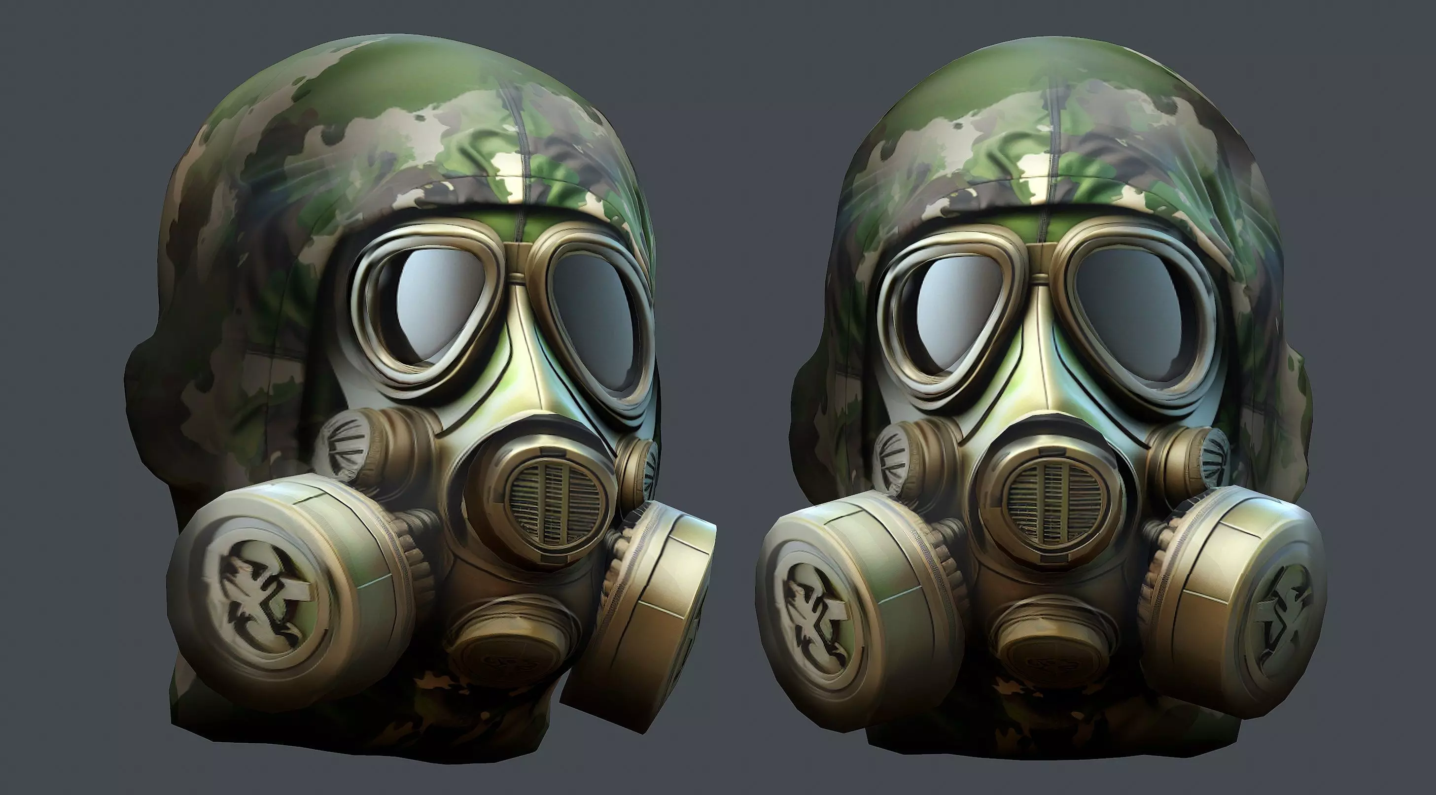 Helmet 3d model military combat Military Low-poly Low-poly 3D model_0