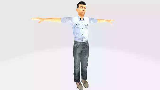 Game Character Low-poly 3D model