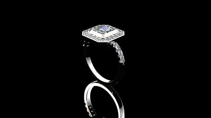 Beautiful engagement ring 3D print model