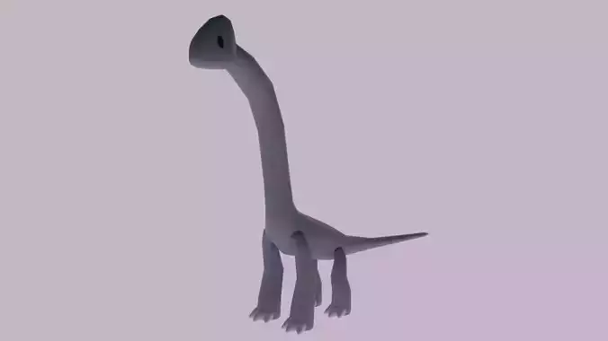Brachiosaurus cute 3D model 3D model