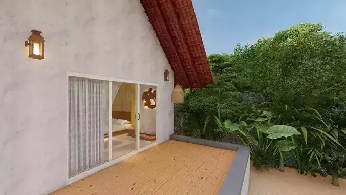 Bamboo Resort bedroom interior