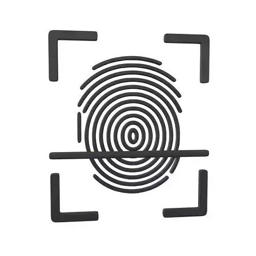 Fingerprint Recognition Icon v1 001