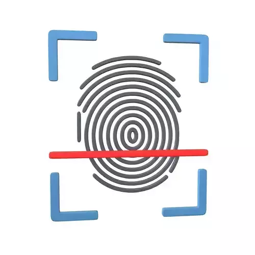 Fingerprint Recognition Icon v1 002