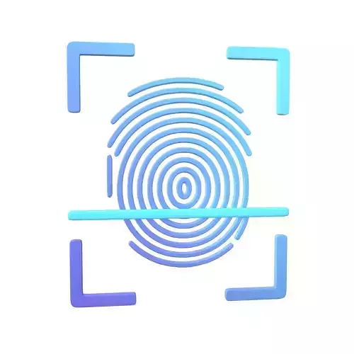 Fingerprint Recognition Icon v1 004