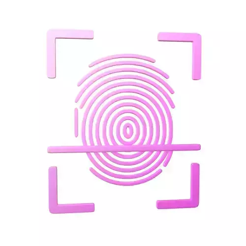 Fingerprint Recognition Icon v1 005