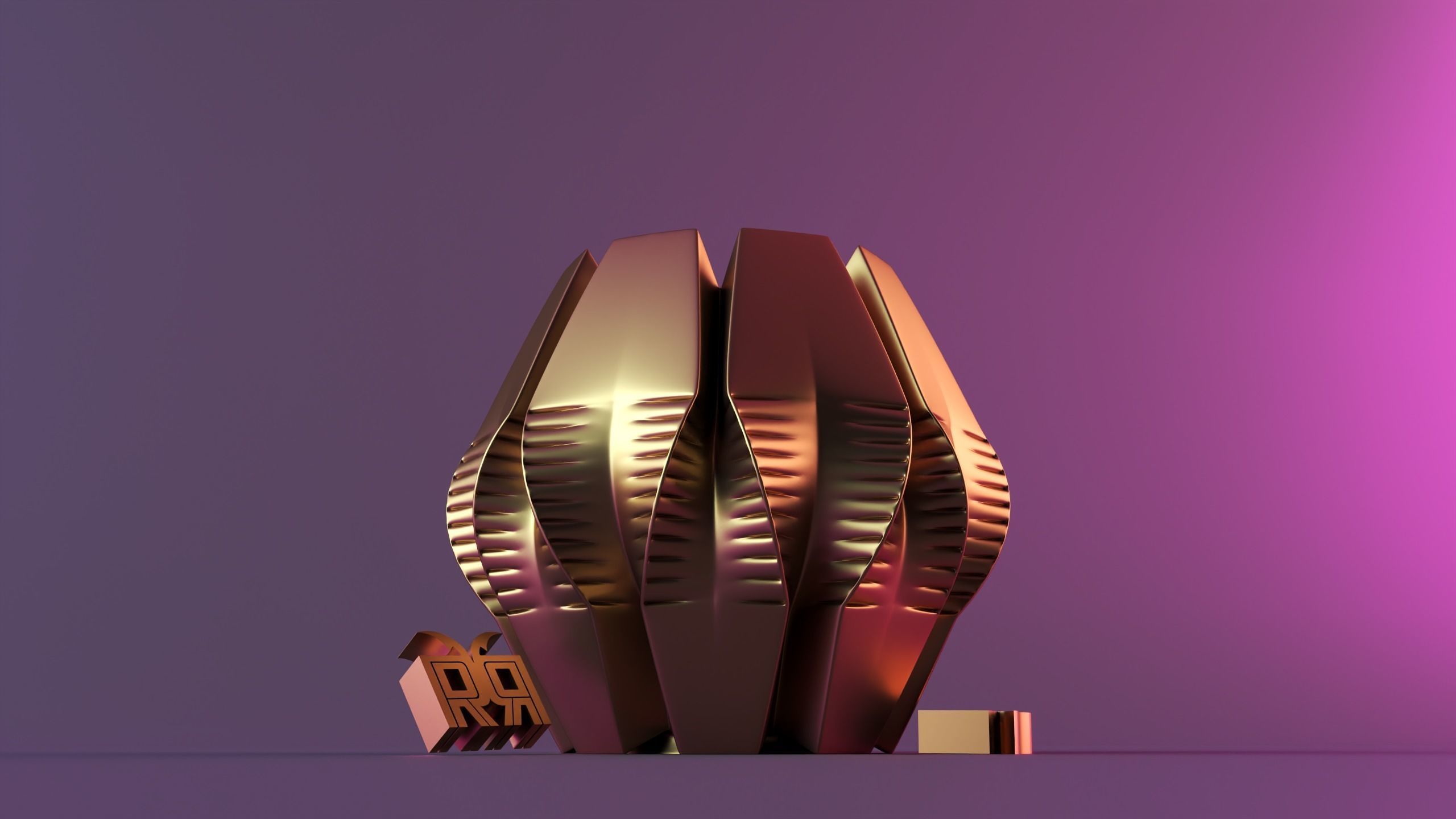 Ribbed Swirl Candle 3D print model_12