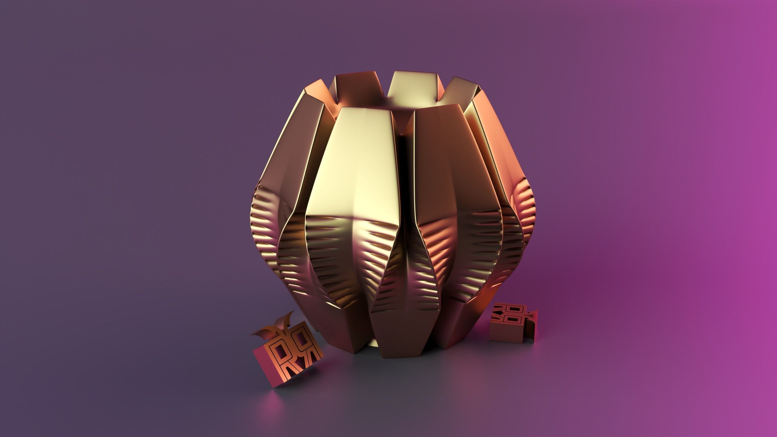 Ribbed Swirl Candle 3D print model_1