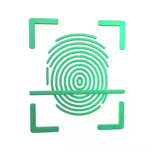 Fingerprint Recognition Icon v1 006