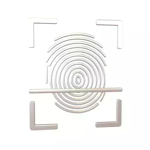 Fingerprint Recognition Icon v1 008