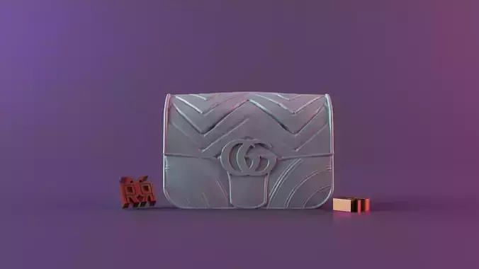 Gucci Bag Candle 3D print model