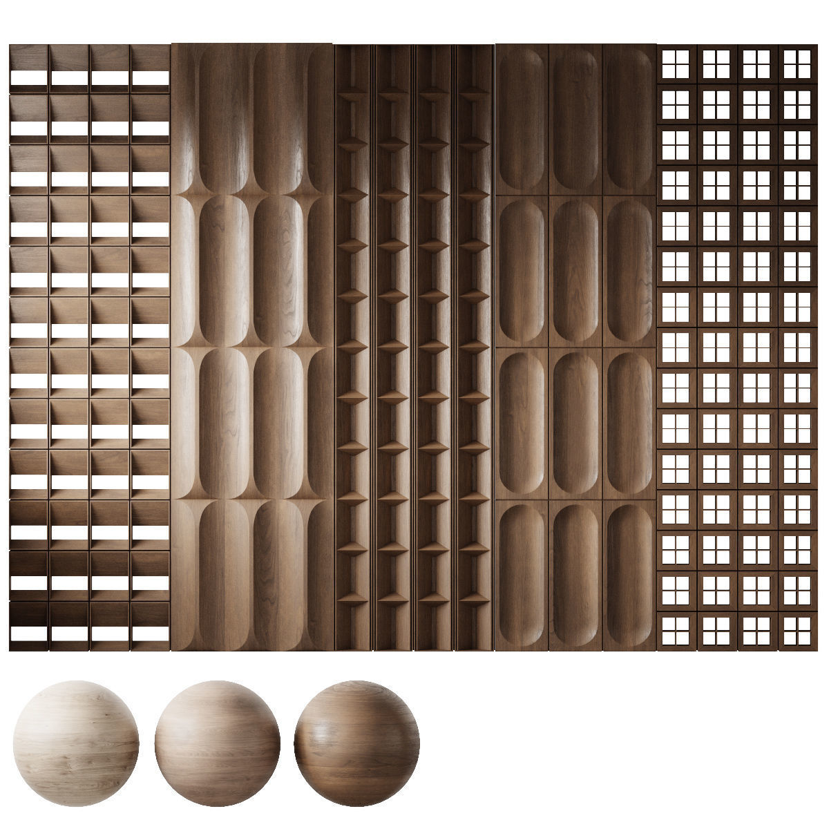 Wood panels 3 3D model_1