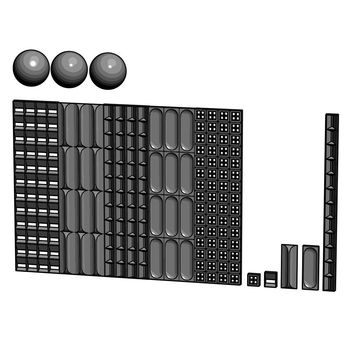 Wood panels 3 3D model_4