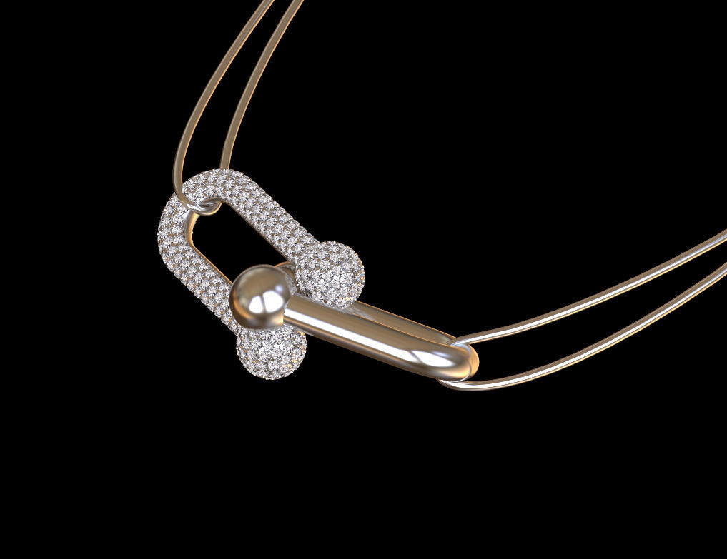 pendant chain 3D print model_32