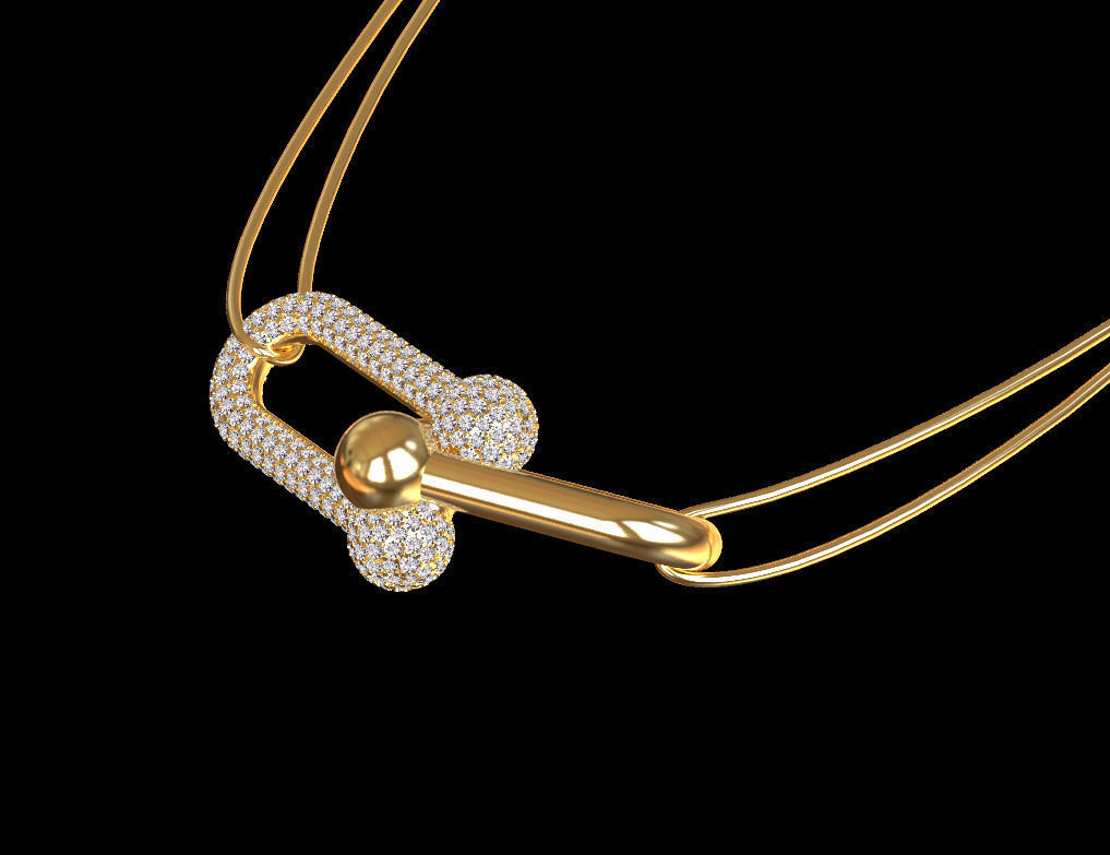 pendant chain 3D print model_44