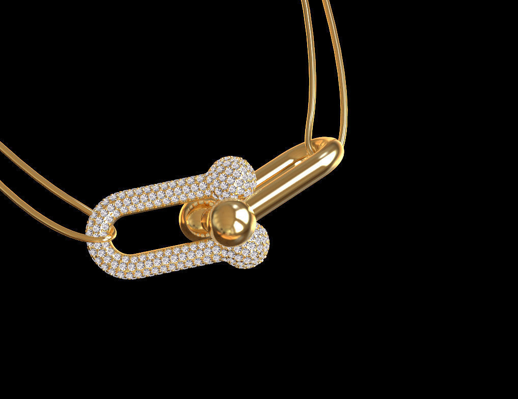 pendant chain 3D print model_33