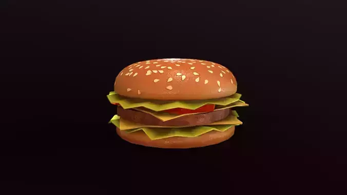 Hamburg PBR process low polygon delicious and Q version