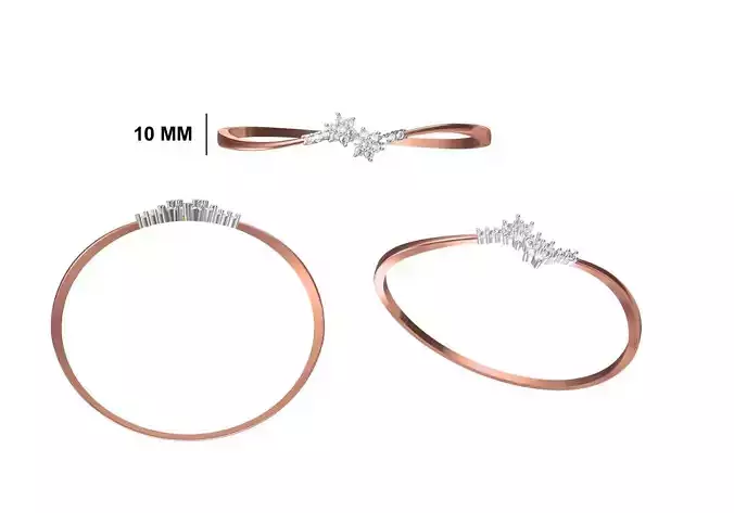 Women Bangle Bracelet STL JCD Details