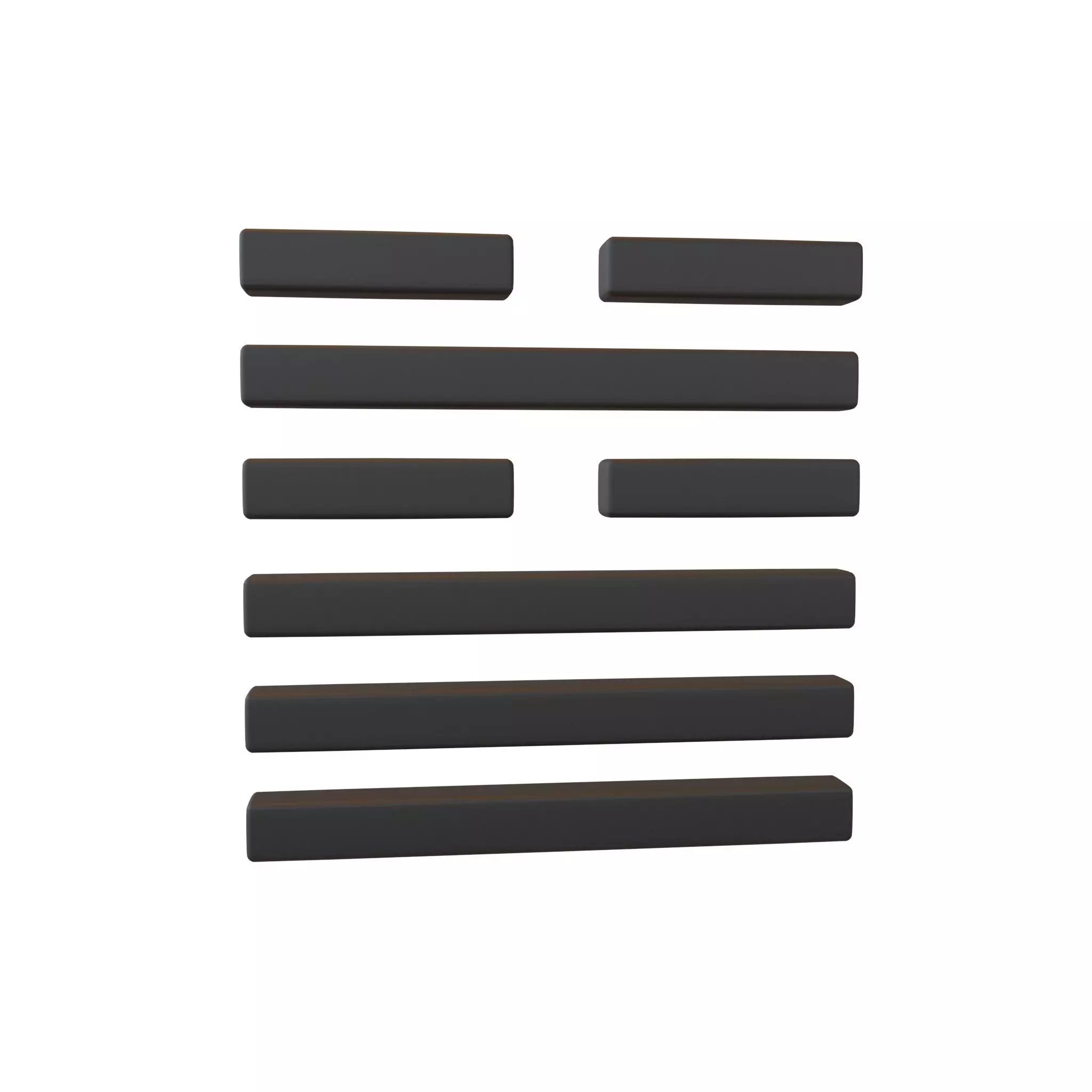 I Ching Hexagrams 5 xu v1 001 Low-poly 3D model_0