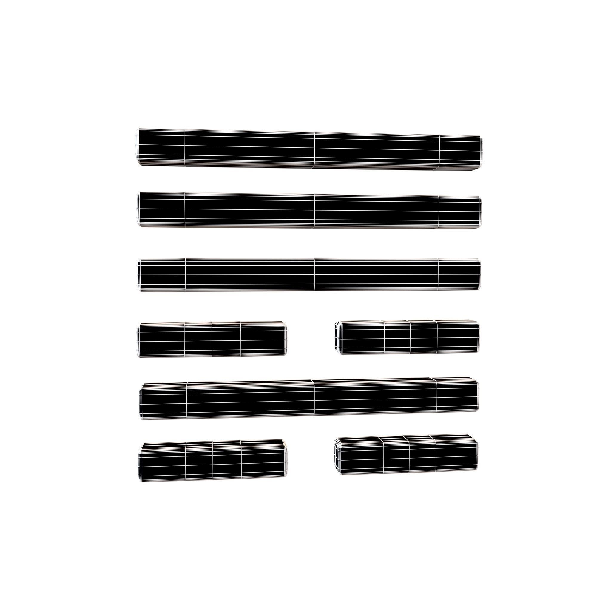 I Ching Hexagrams 6 song v1 001 Low-poly 3D model_7