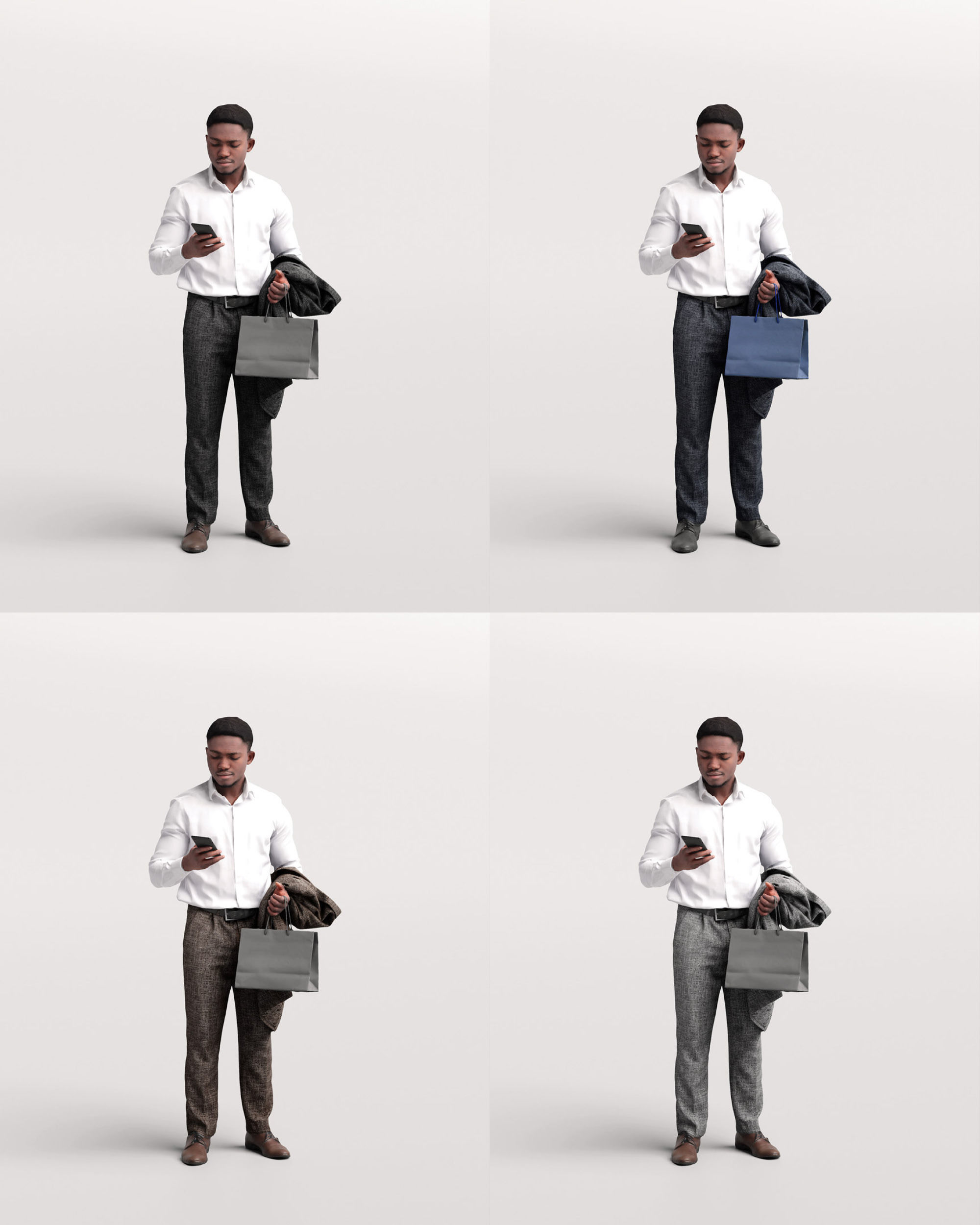 Humano 12- Collection 2208 - SHOPPING PEOPLE - 12 x 3D models  3D model_19