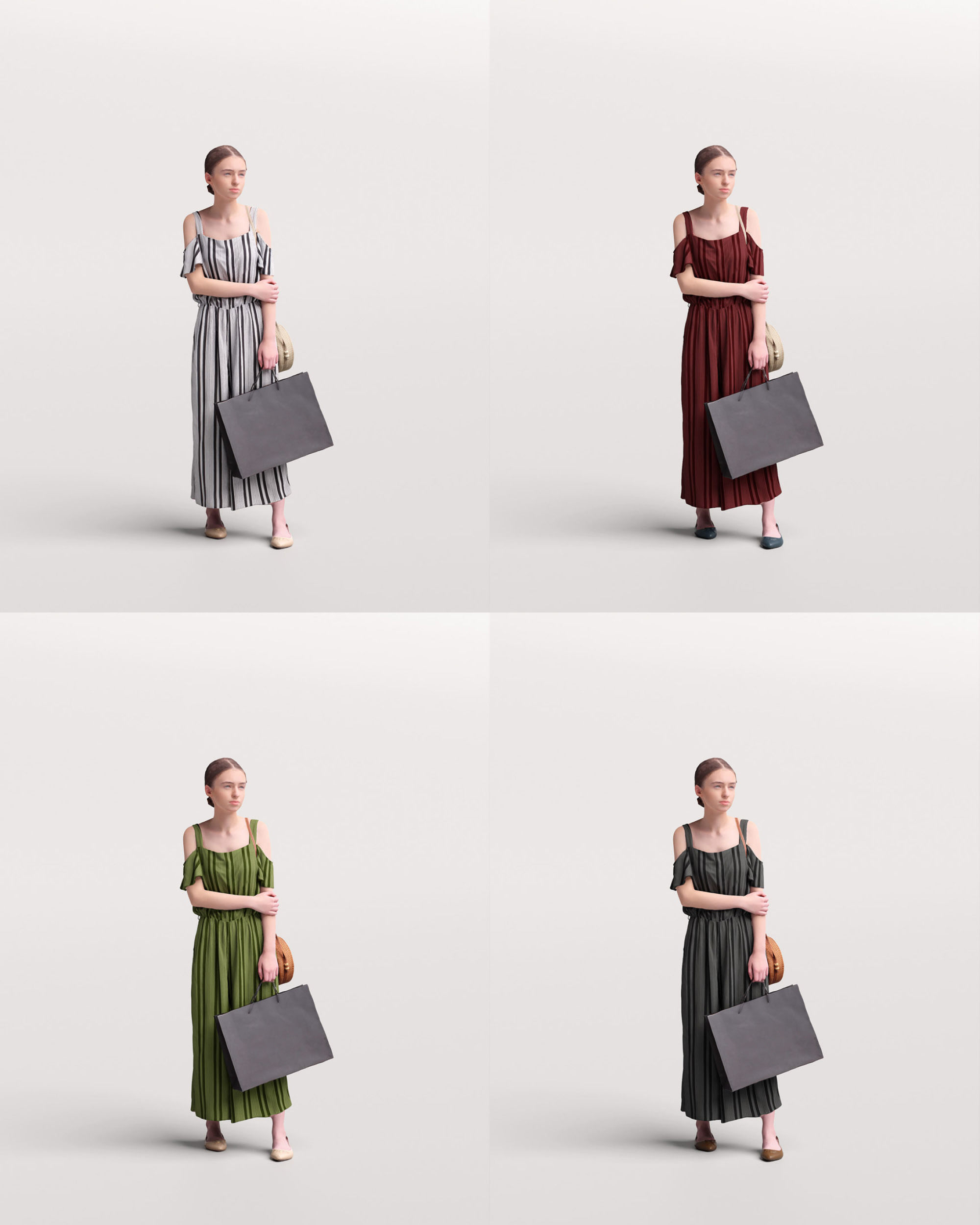 Humano 12- Collection 2208 - SHOPPING PEOPLE - 12 x 3D models  3D model_16