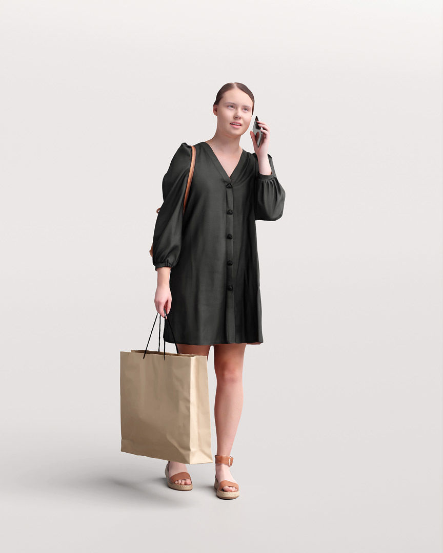 Humano 12- Collection 2208 - SHOPPING PEOPLE - 12 x 3D models  3D model_3