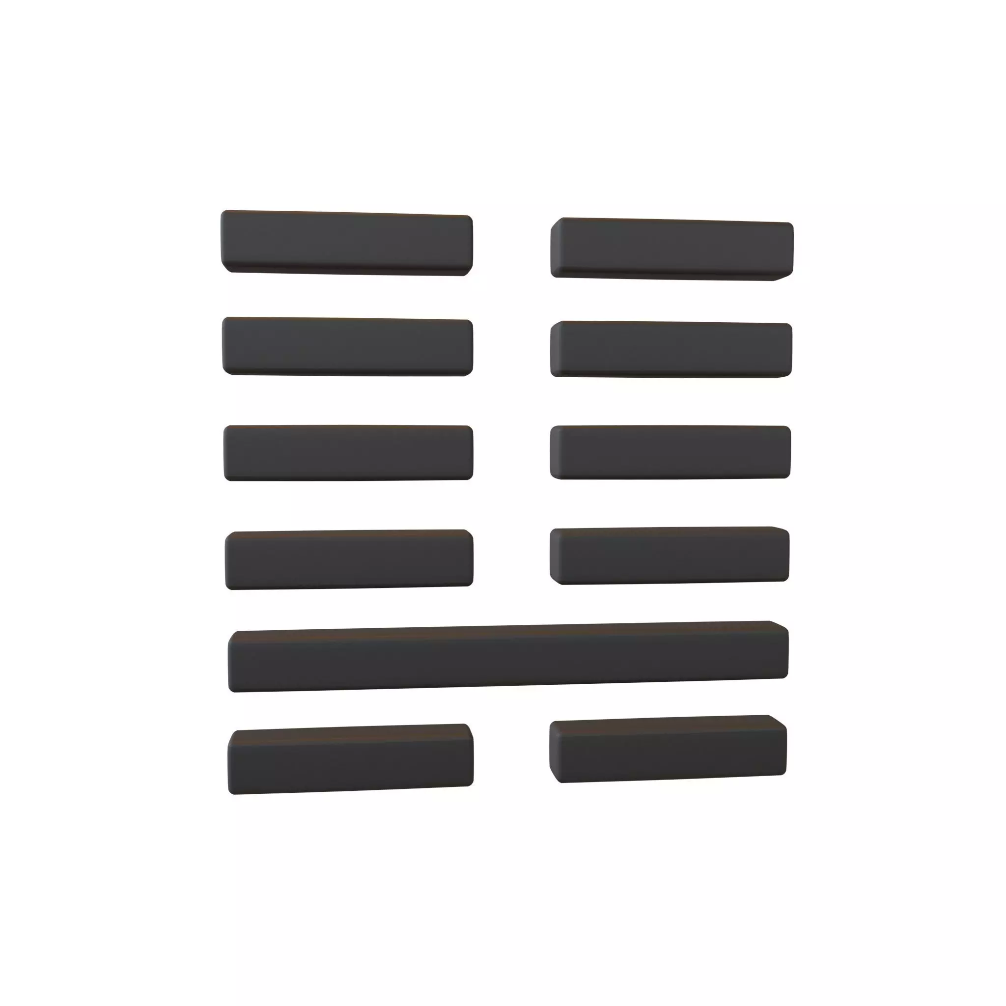 I Ching Hexagrams 7 shi v1 001 Low-poly 3D model_0