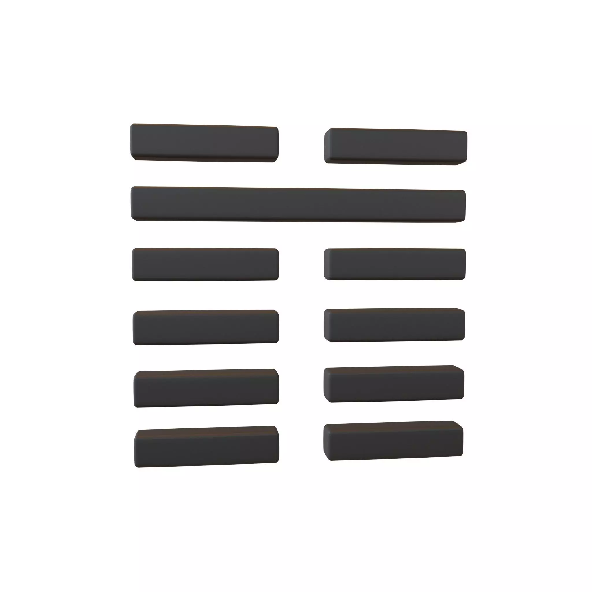I Ching Hexagrams 8 bi v1 001 Low-poly 3D model_0