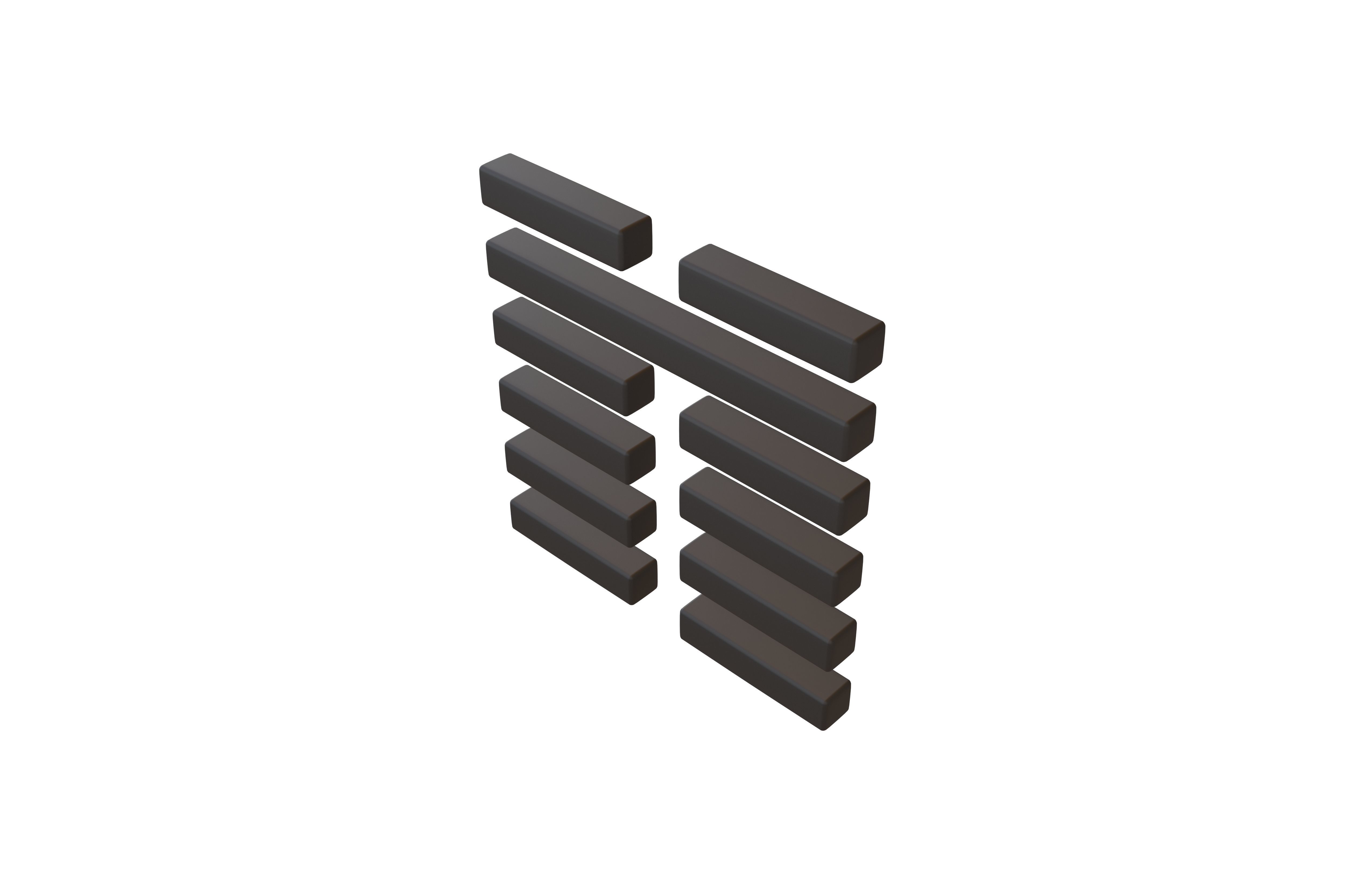 I Ching Hexagrams 8 bi v1 001 Low-poly 3D model_2