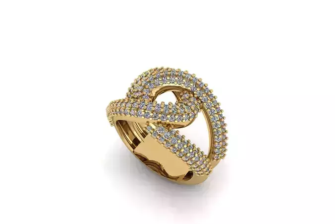 Knot Diamond Ring R 212