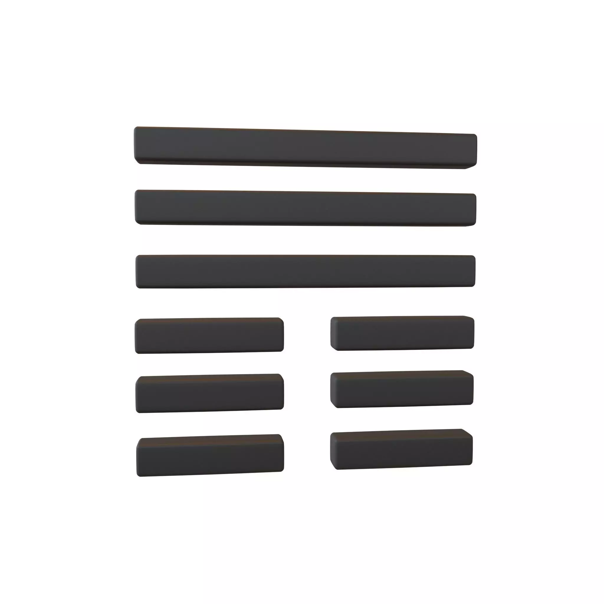 I Ching Hexagrams 12 pi v1 001 Low-poly 3D model_0