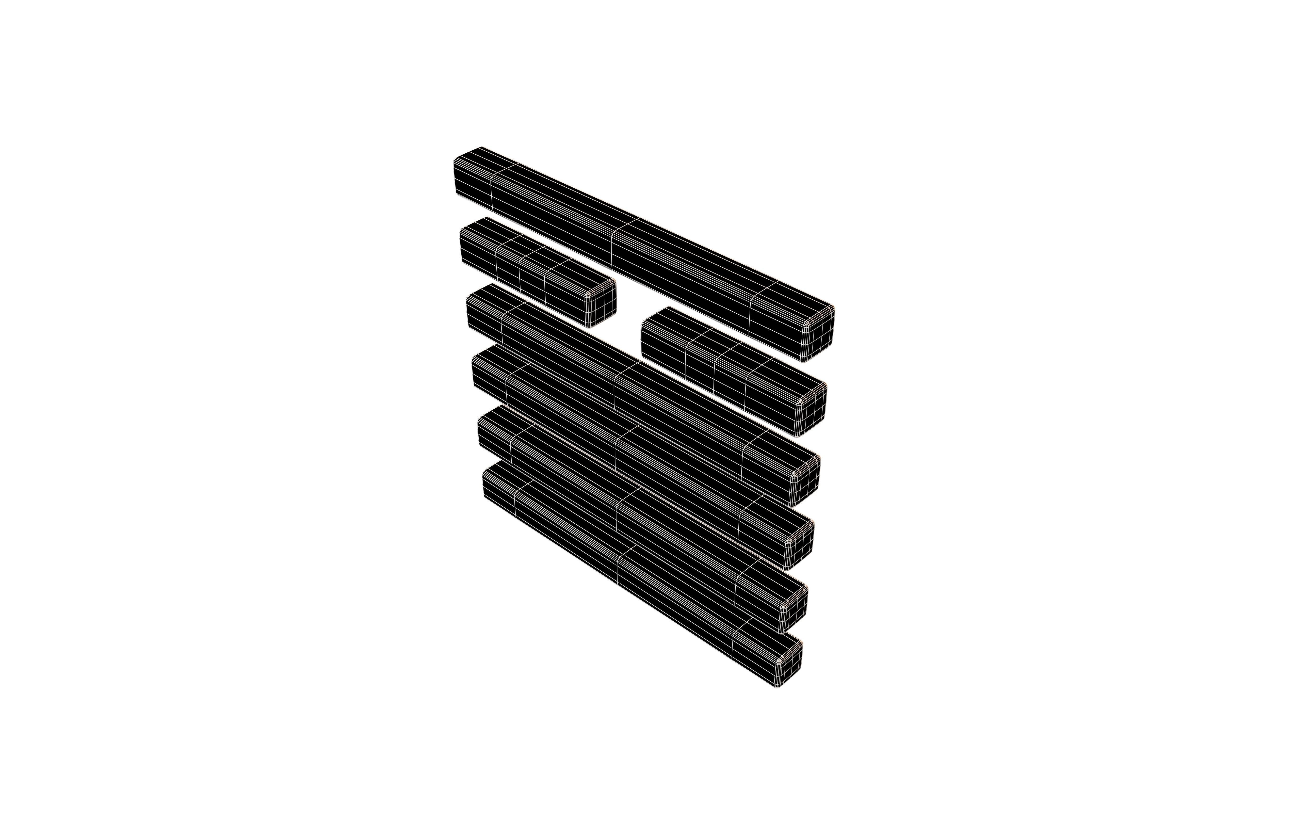 I Ching Hexagrams 14 da you v1 001 Low-poly 3D model_6