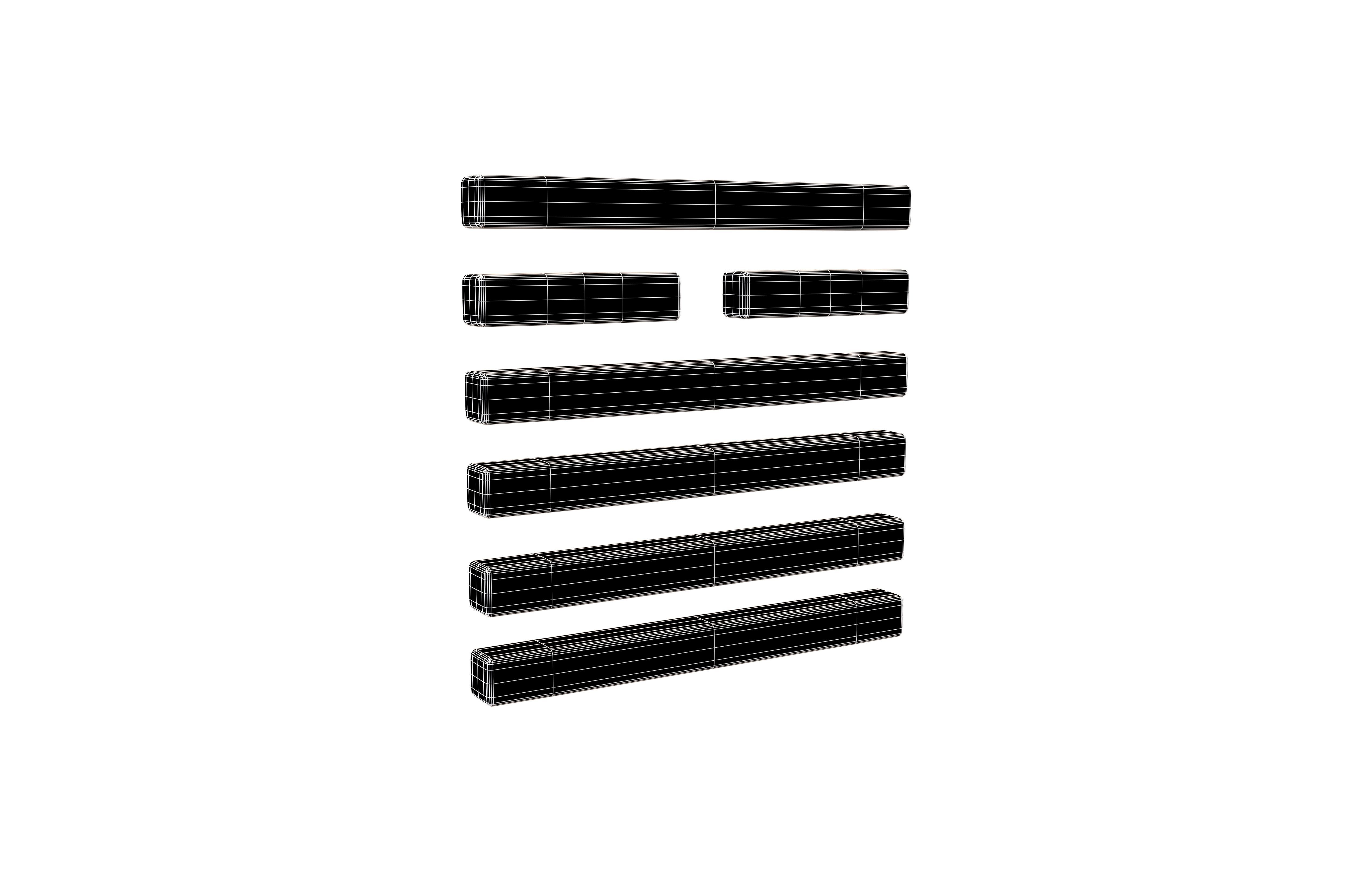I Ching Hexagrams 14 da you v1 001 Low-poly 3D model_5