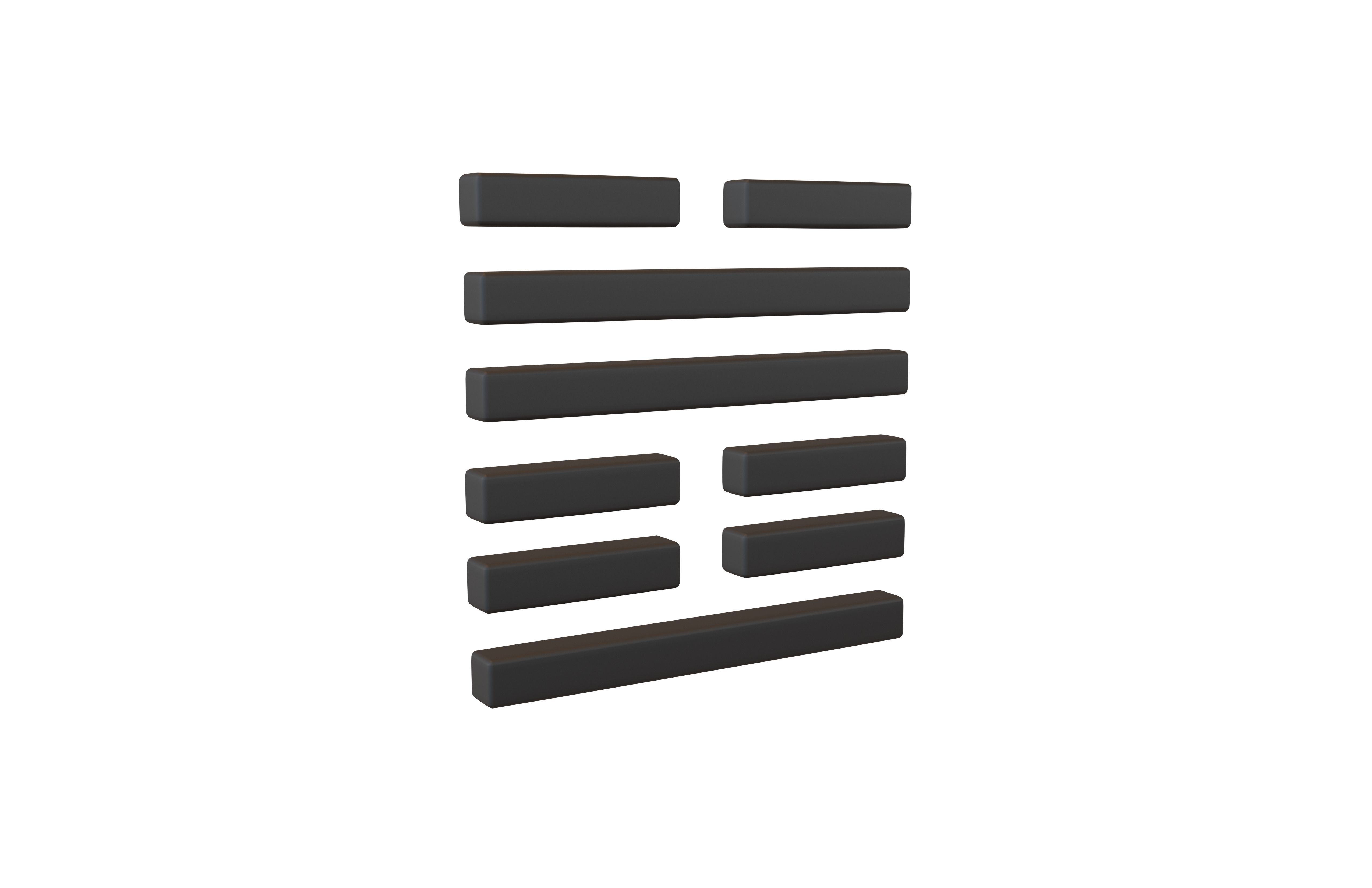 I Ching Hexagrams 17 sui v1 001 Low-poly 3D model_1