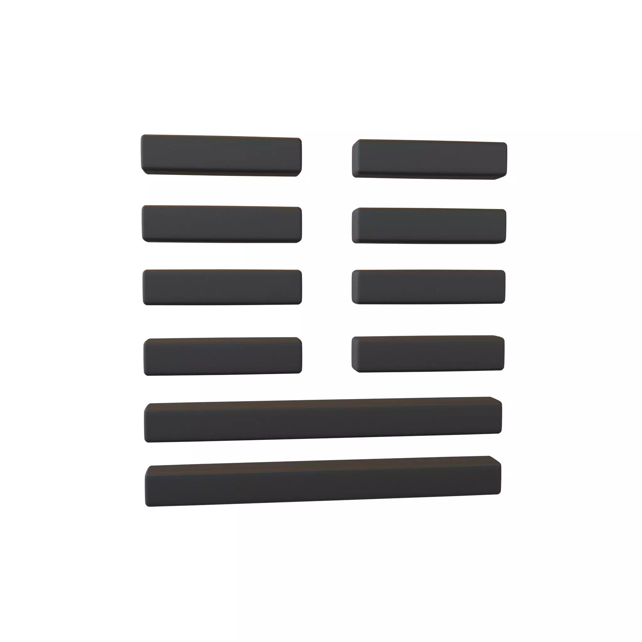 I Ching Hexagrams 19 lin v1 001 Low-poly 3D model_0