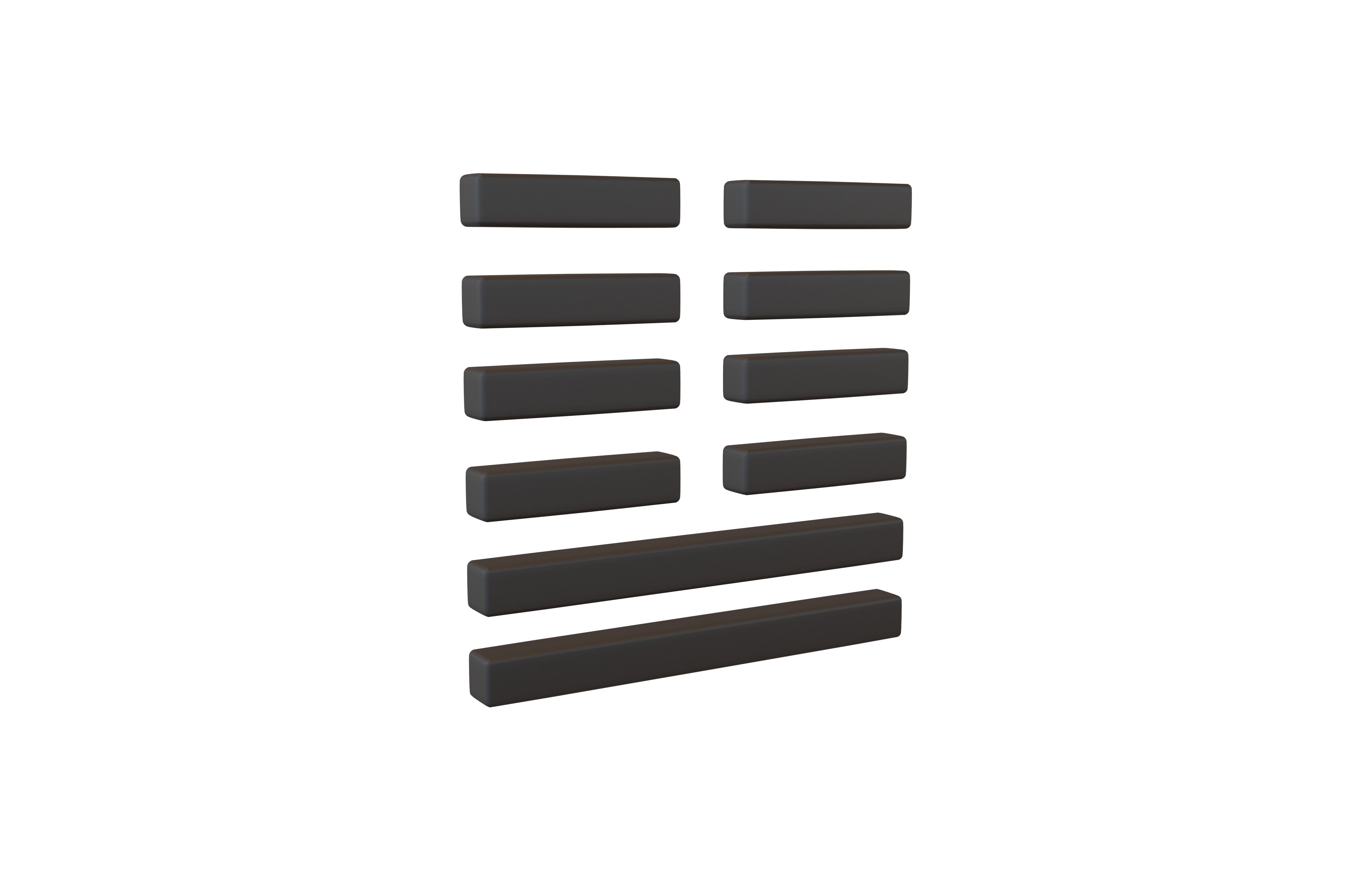 I Ching Hexagrams 19 lin v1 001 Low-poly 3D model_1
