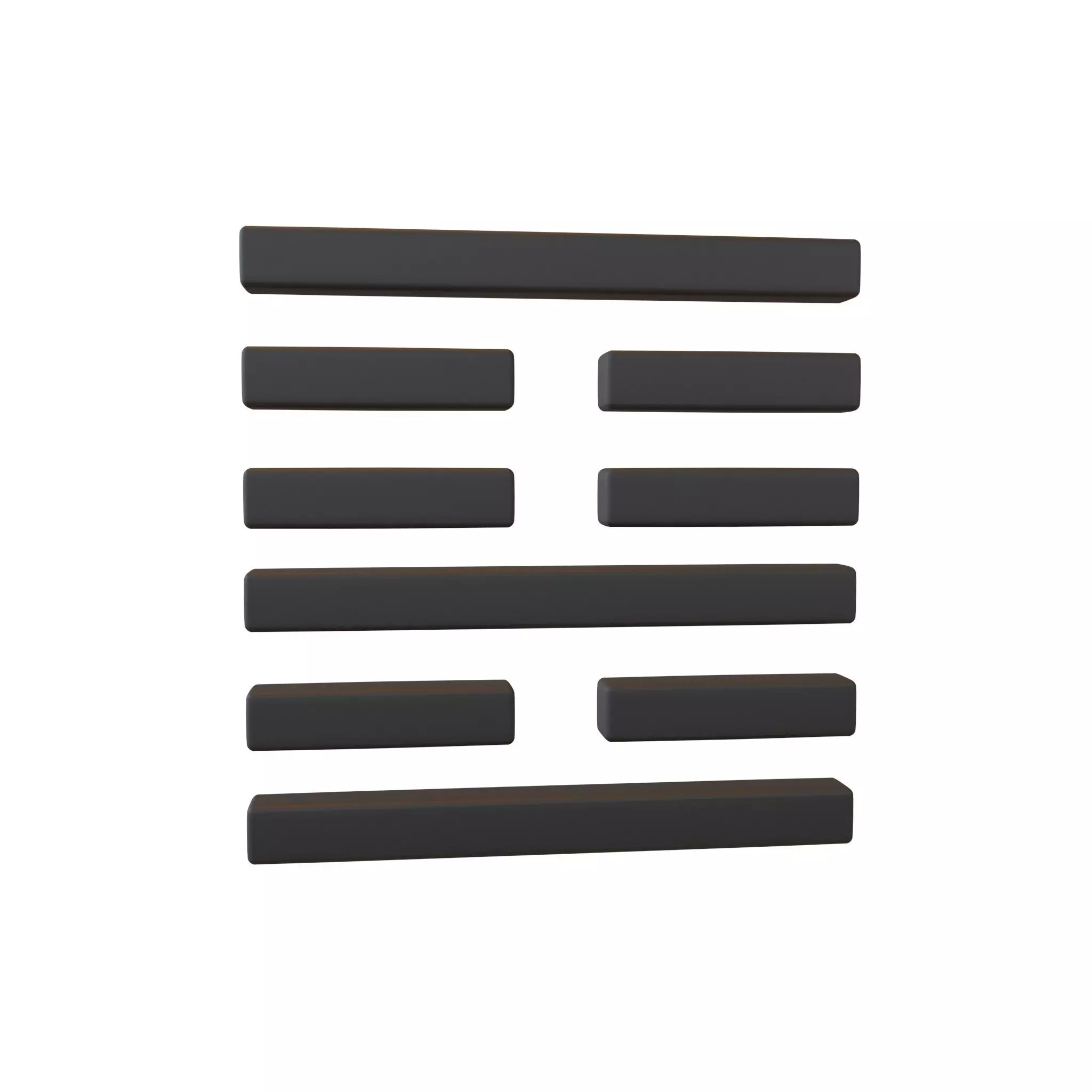 I Ching Hexagrams 22 bi v1 001 Low-poly 3D model_0