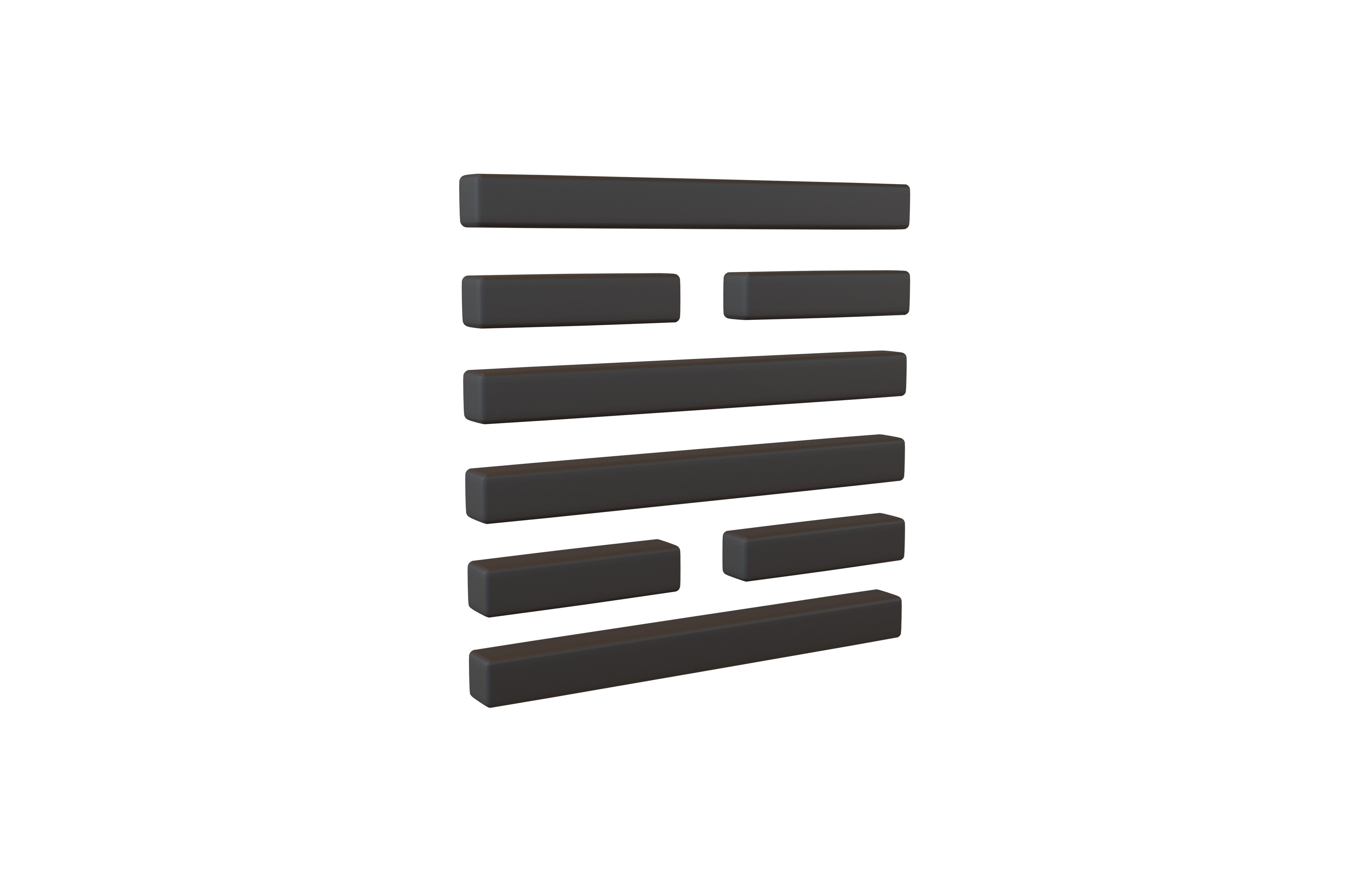 I Ching Hexagrams 30 li 1 001 Low-poly 3D model_1