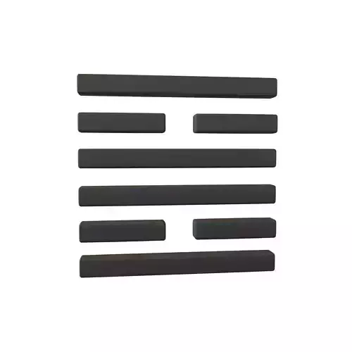 I Ching Hexagrams 30 li 1 001 Low-poly 3D model I Ching Hexagrams 30 li 1 001 Low-poly 3D model