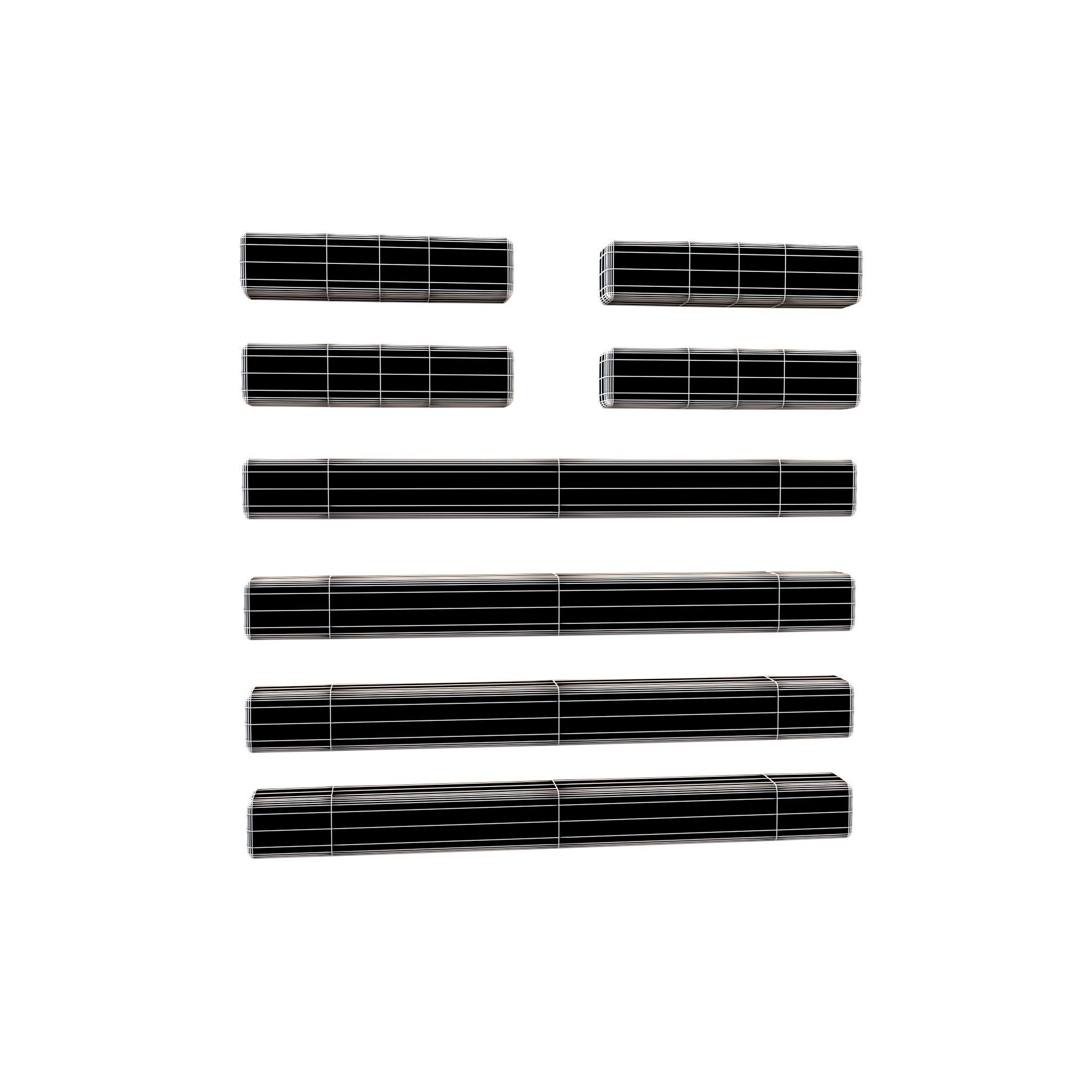I Ching Hexagrams 34 da zhuang v1 001 Low-poly 3D model_4